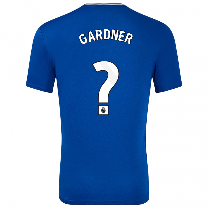 Bambino Maglia Luis Gardner #0 Blu Con Kit Gara Home 2024/25 Maglietta