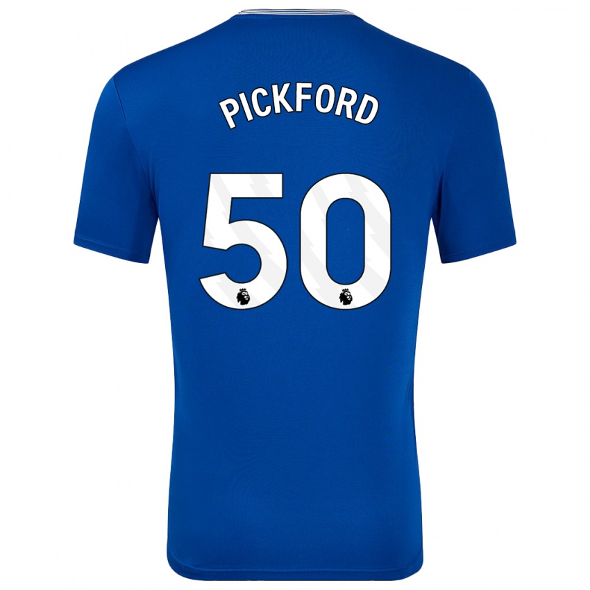 Bambino Maglia George Pickford #50 Blu Con Kit Gara Home 2024/25 Maglietta