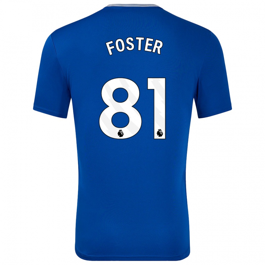 Bambino Maglia Harvey Foster #81 Blu Con Kit Gara Home 2024/25 Maglietta