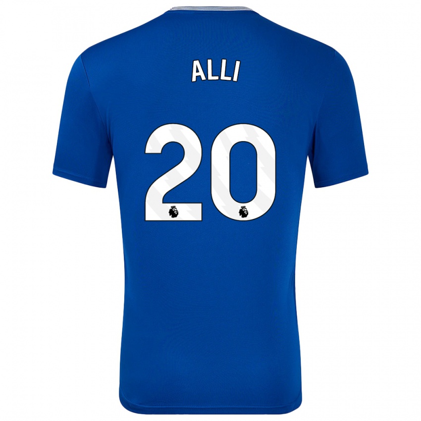 Bambino Maglia Dele Alli #20 Blu Con Kit Gara Home 2024/25 Maglietta