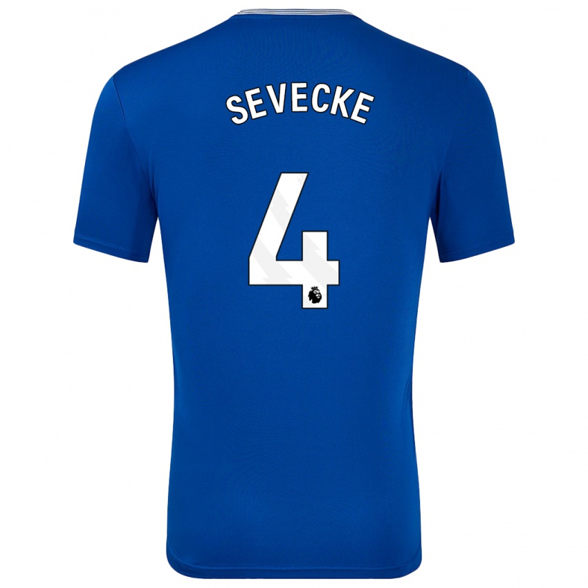 Bambino Maglia Rikke Sevecke #4 Blu Con Kit Gara Home 2024/25 Maglietta