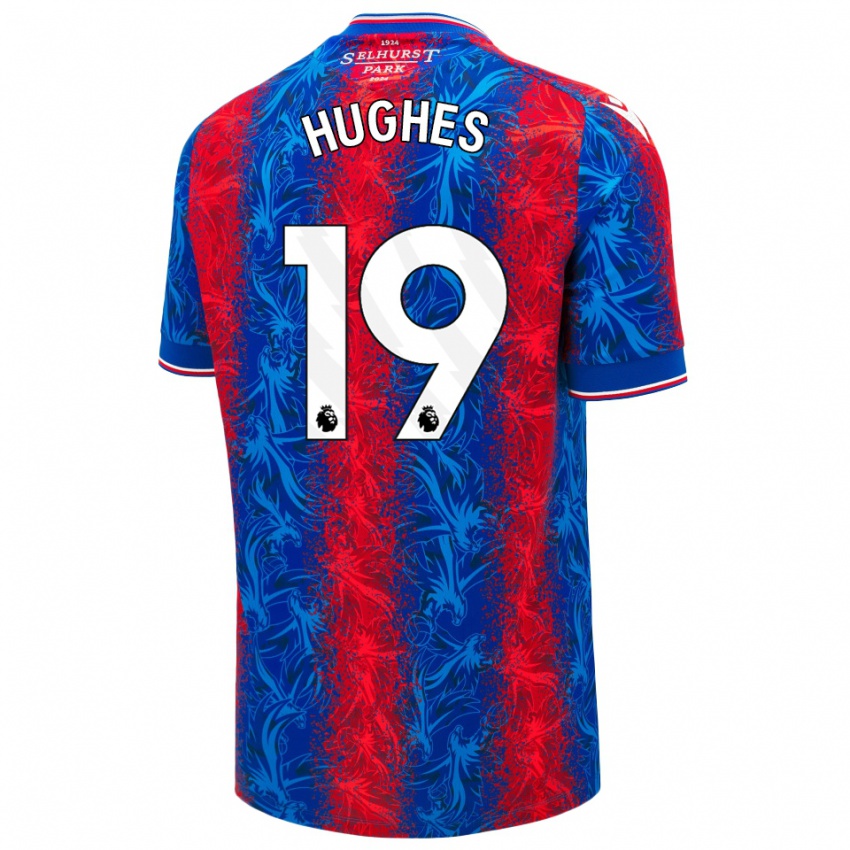 Bambino Maglia Will Hughes #19 Strisce Rosso Blu Kit Gara Home 2024/25 Maglietta