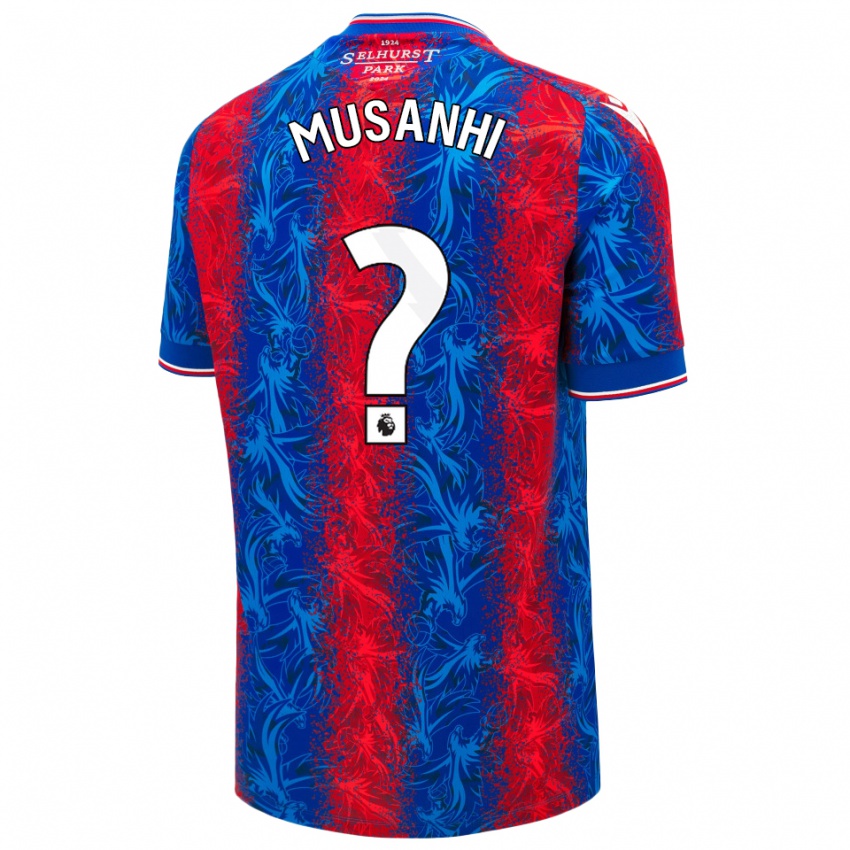 Bambino Maglia Kurai Musanhi #0 Strisce Rosso Blu Kit Gara Home 2024/25 Maglietta