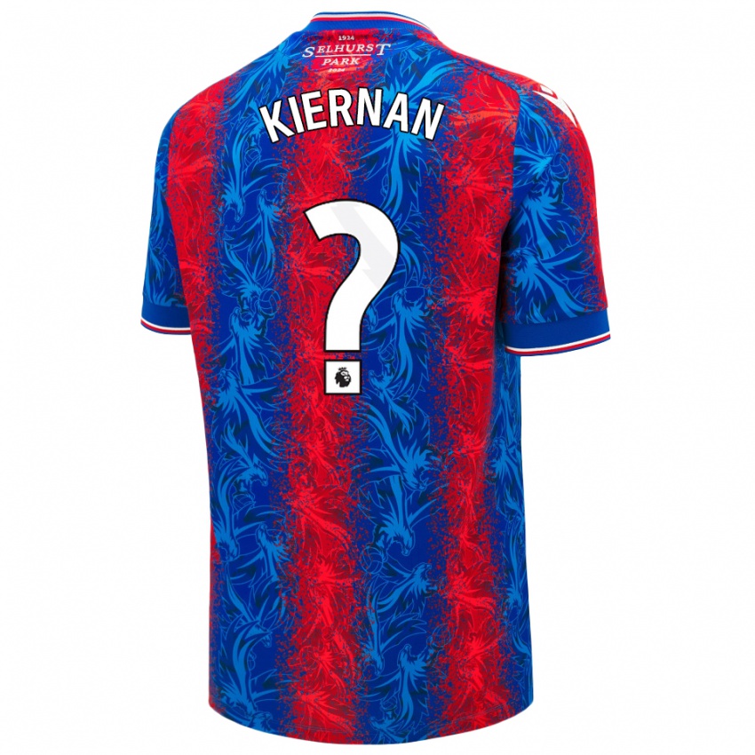 Bambino Maglia Brendan Kiernan #0 Strisce Rosso Blu Kit Gara Home 2024/25 Maglietta