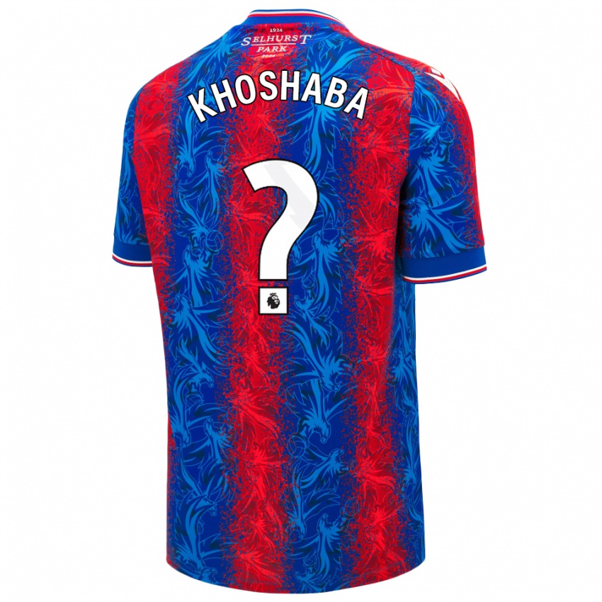 Bambino Maglia Joseph Khoshaba #0 Strisce Rosso Blu Kit Gara Home 2024/25 Maglietta