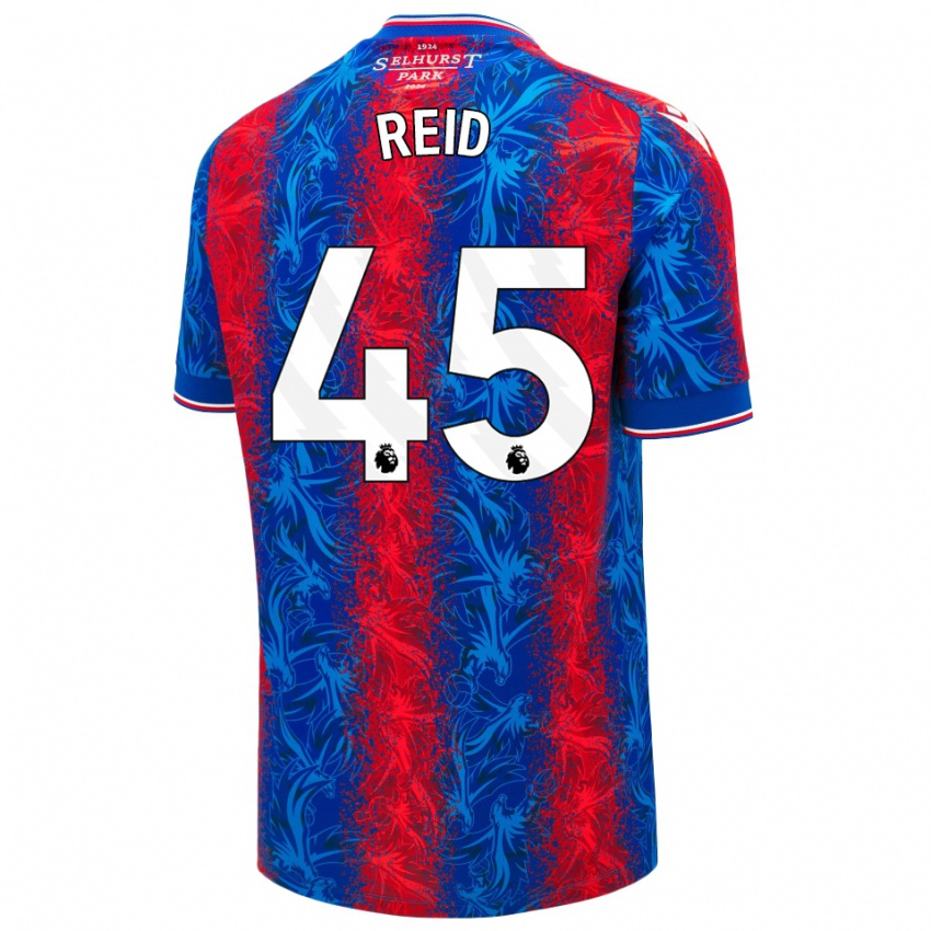 Bambino Maglia Dylan Reid #45 Strisce Rosso Blu Kit Gara Home 2024/25 Maglietta