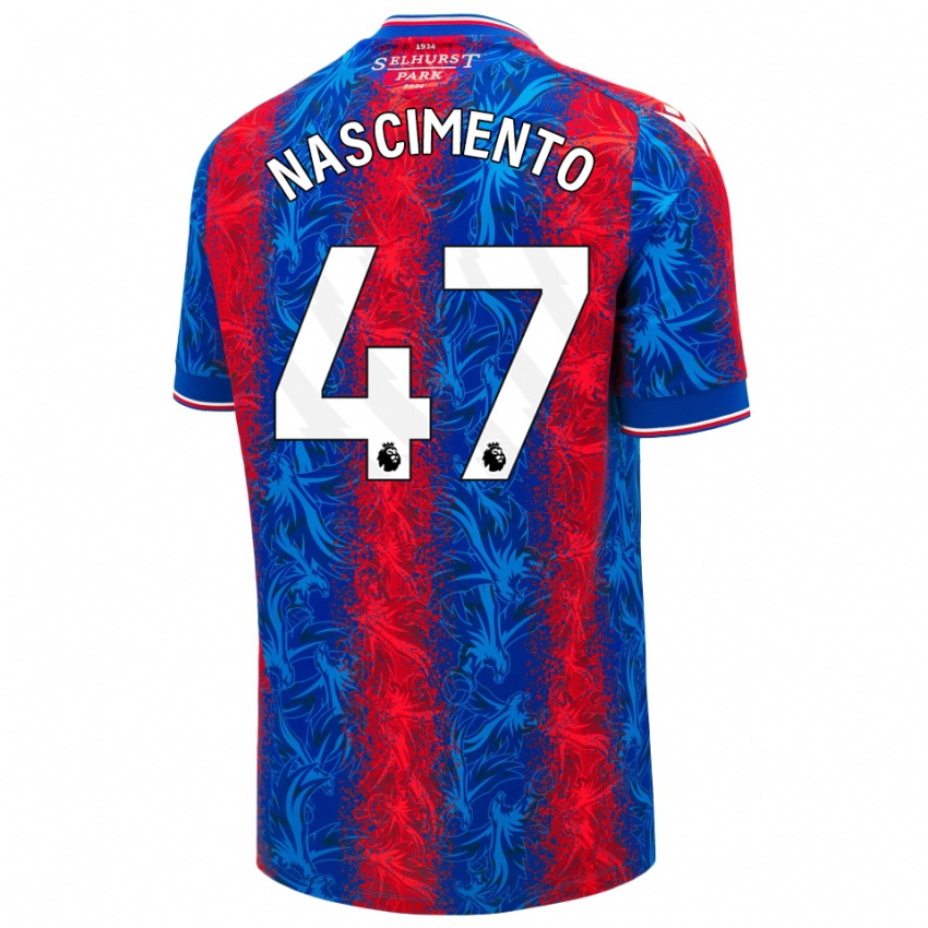 Bambino Maglia Adler Nascimento #47 Strisce Rosso Blu Kit Gara Home 2024/25 Maglietta