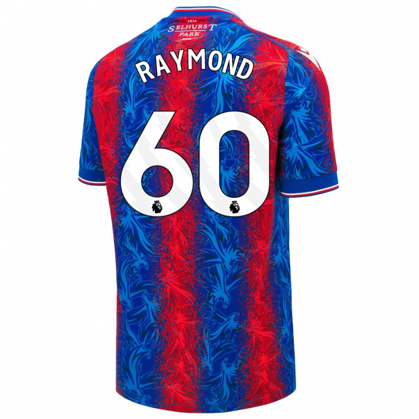 Bambino Maglia Jadan Raymond #60 Strisce Rosso Blu Kit Gara Home 2024/25 Maglietta