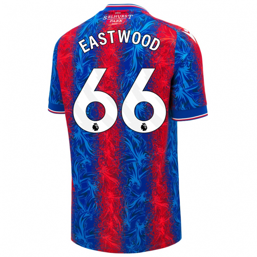 Bambino Maglia Billy Eastwood #66 Strisce Rosso Blu Kit Gara Home 2024/25 Maglietta