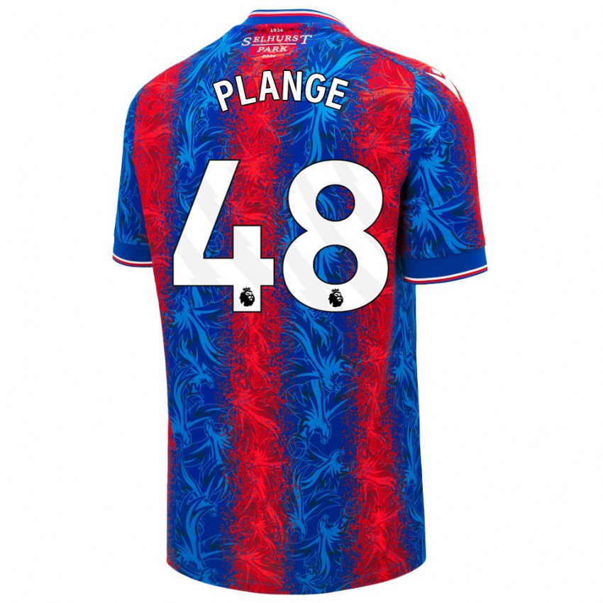 Bambino Maglia Luke Plange #48 Strisce Rosso Blu Kit Gara Home 2024/25 Maglietta