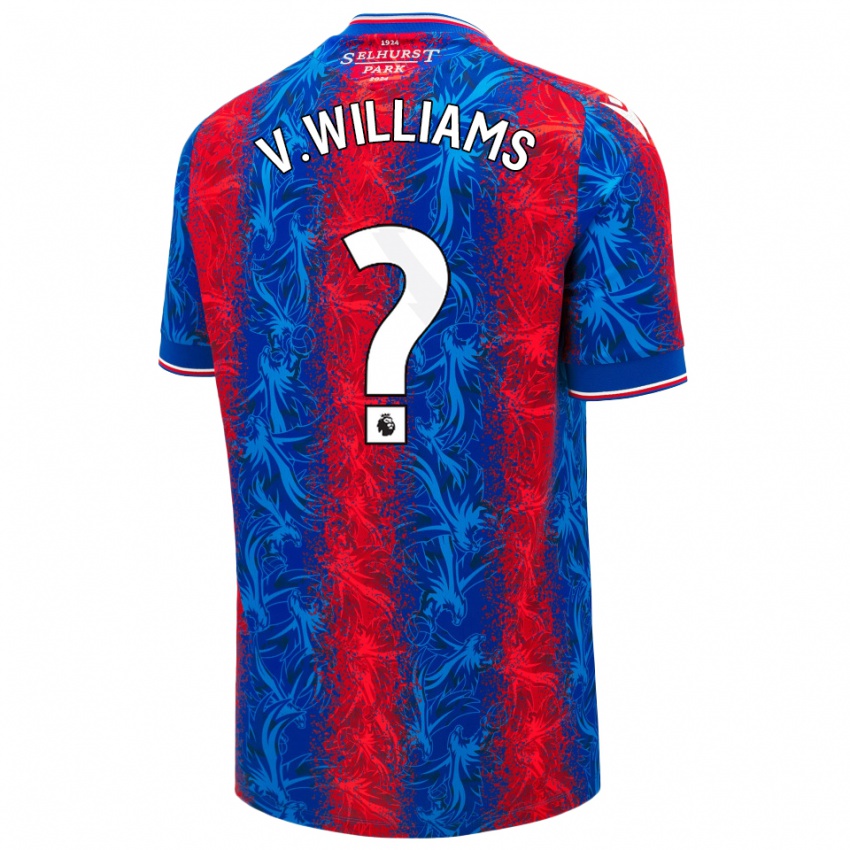 Bambino Maglia Vonnte Williams #0 Strisce Rosso Blu Kit Gara Home 2024/25 Maglietta