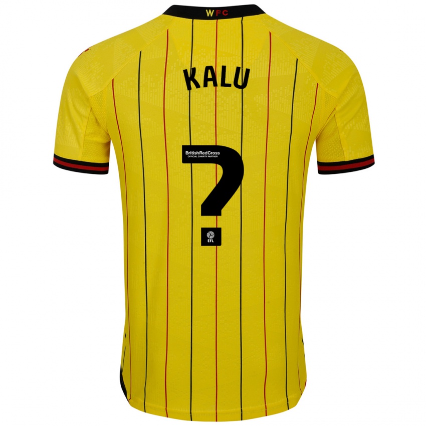 Bambino Maglia Samuel Kalu #0 Giallo Nero Kit Gara Home 2024/25 Maglietta