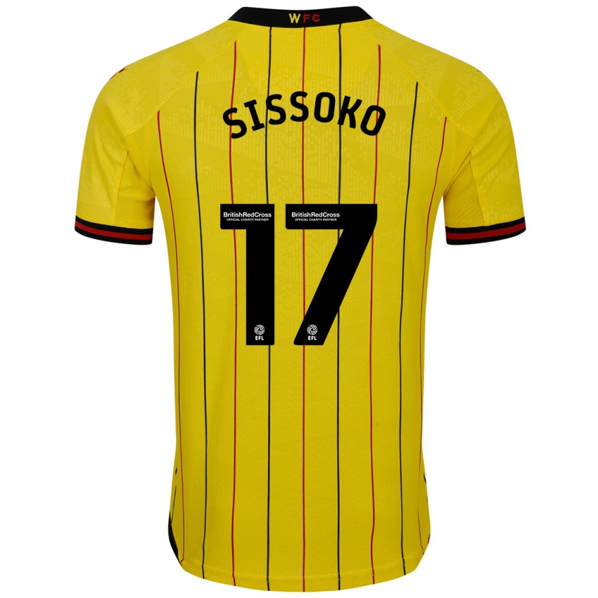 Bambino Maglia Moussa Sissoko #17 Giallo Nero Kit Gara Home 2024/25 Maglietta