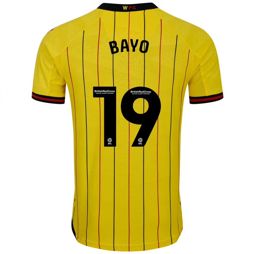 Bambino Maglia Vakoun Bayo #19 Giallo Nero Kit Gara Home 2024/25 Maglietta