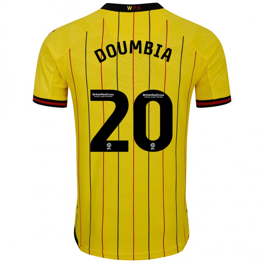 Bambino Maglia Mamadou Doumbia #20 Giallo Nero Kit Gara Home 2024/25 Maglietta