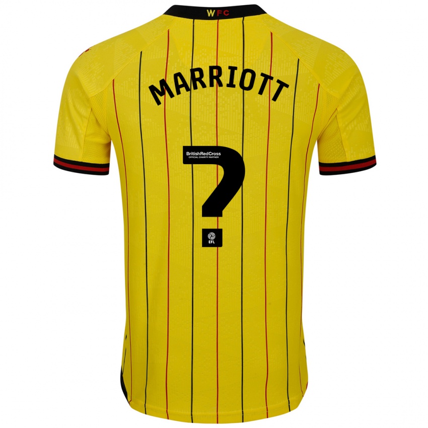 Bambino Maglia Alfie Marriott #0 Giallo Nero Kit Gara Home 2024/25 Maglietta