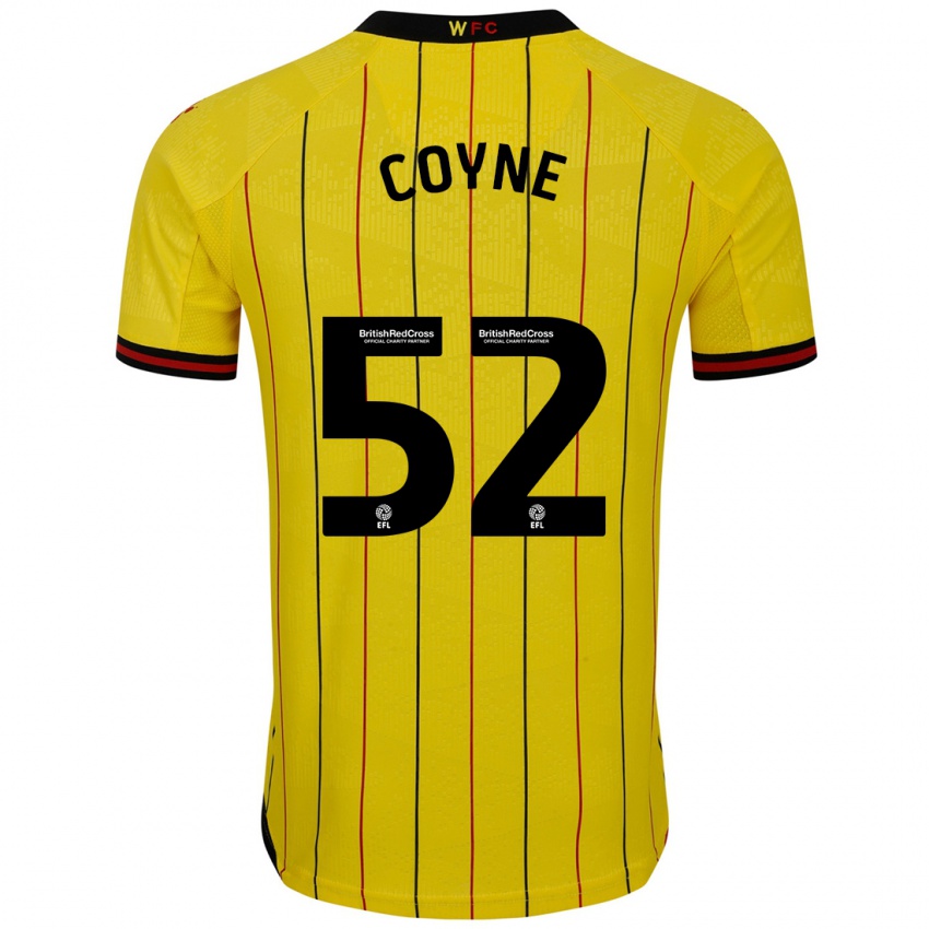 Bambino Maglia Aidan Coyne #52 Giallo Nero Kit Gara Home 2024/25 Maglietta