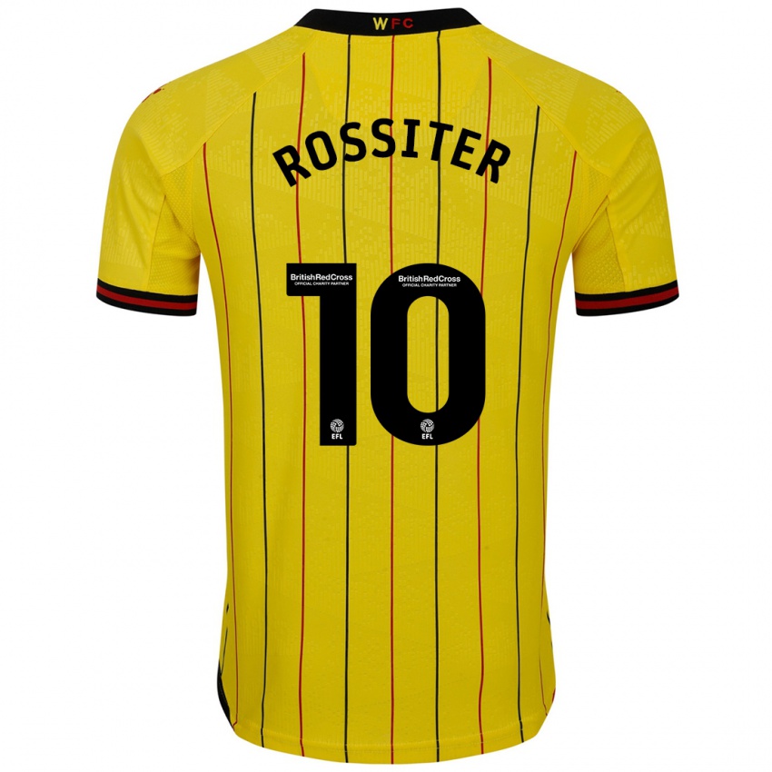 Bambino Maglia Annie Rossiter #10 Giallo Nero Kit Gara Home 2024/25 Maglietta