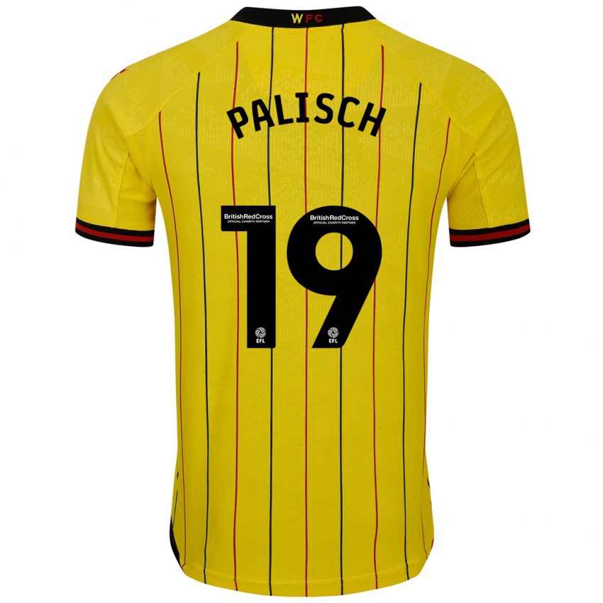 Bambino Maglia Alli Palisch #19 Giallo Nero Kit Gara Home 2024/25 Maglietta