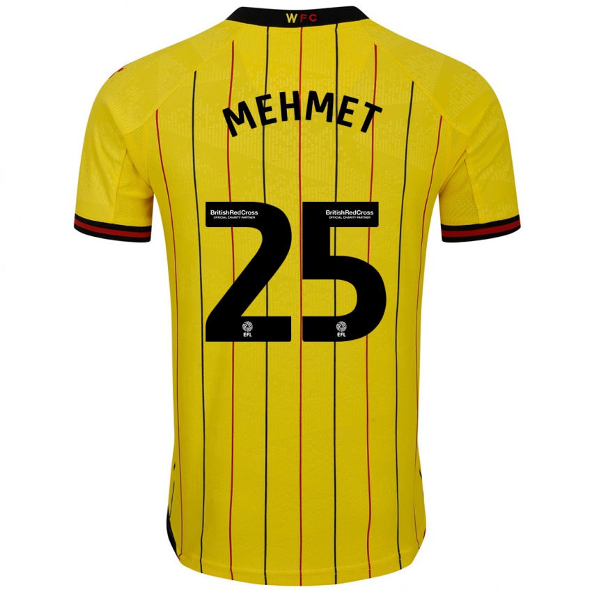 Bambino Maglia Melis Mehmet #25 Giallo Nero Kit Gara Home 2024/25 Maglietta