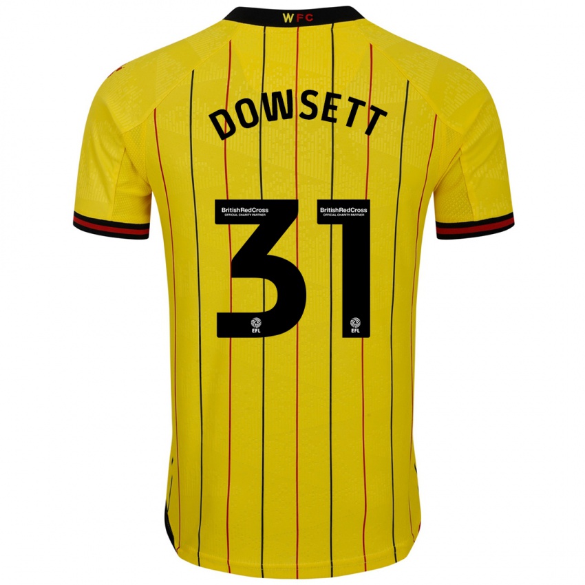 Bambino Maglia Rebekah Dowsett #31 Giallo Nero Kit Gara Home 2024/25 Maglietta