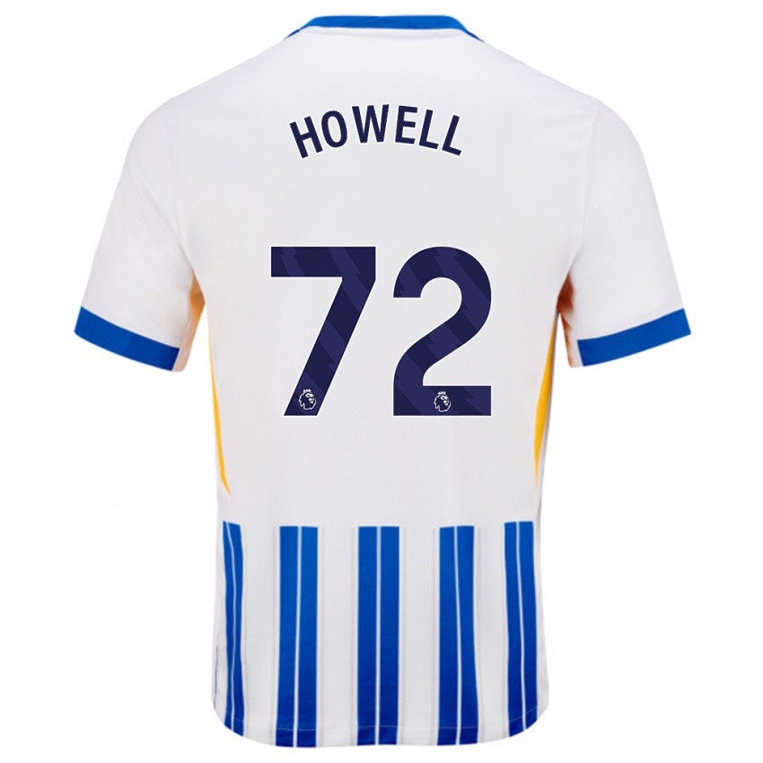 Bambino Maglia Harry Howell #72 Bianco Blu A Righe Kit Gara Home 2024/25 Maglietta