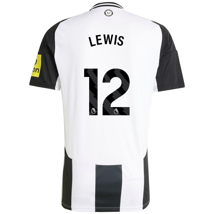 Bambino Maglia Jamal Lewis #12 Bianco Nero Kit Gara Home 2024/25 Maglietta