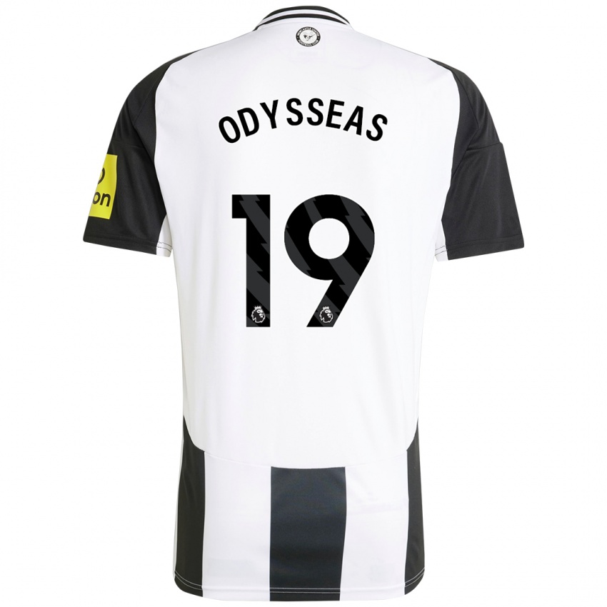 Bambino Maglia Odysseas Vlachodimos #19 Bianco Nero Kit Gara Home 2024/25 Maglietta