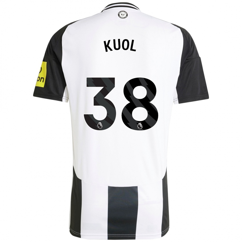 Bambino Maglia Garang Kuol #38 Bianco Nero Kit Gara Home 2024/25 Maglietta