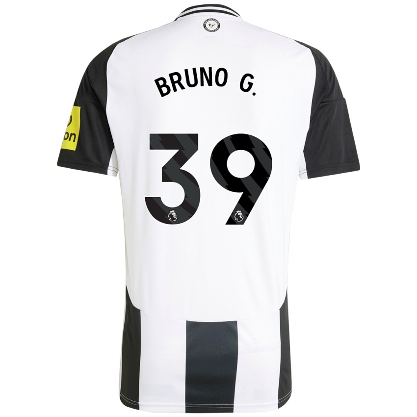 Bambino Maglia Bruno Guimaraes #39 Bianco Nero Kit Gara Home 2024/25 Maglietta