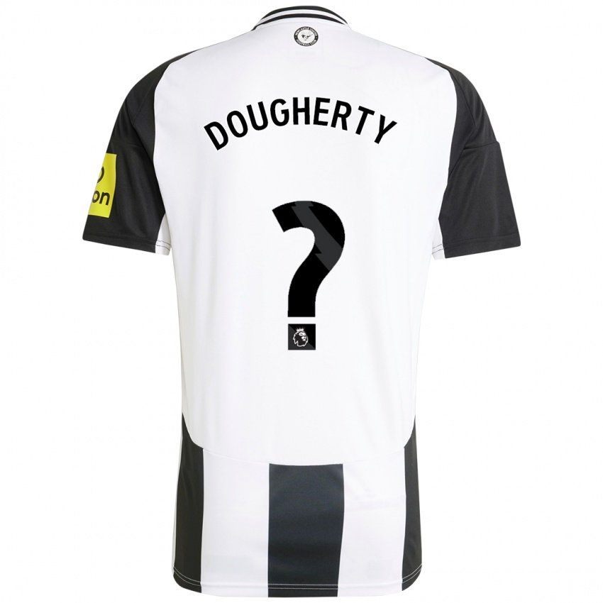 Bambino Maglia Ryan Dougherty #0 Bianco Nero Kit Gara Home 2024/25 Maglietta