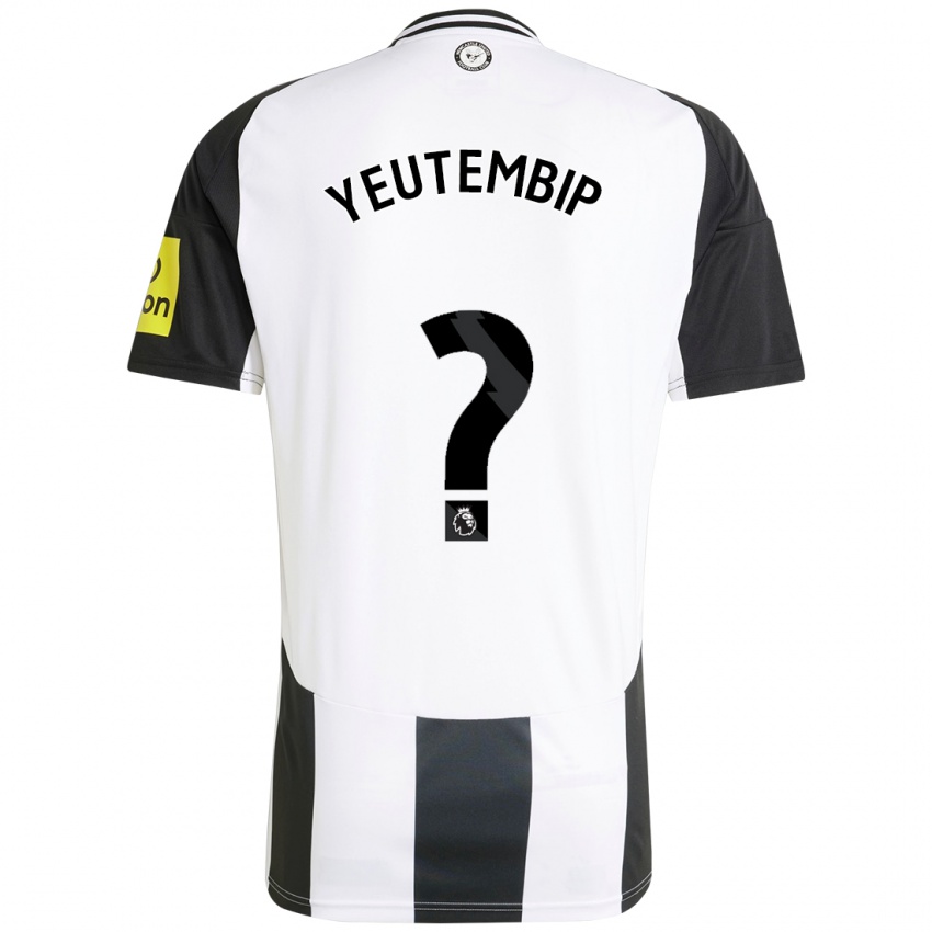 Bambino Maglia Lesecond Yeutembip #0 Bianco Nero Kit Gara Home 2024/25 Maglietta