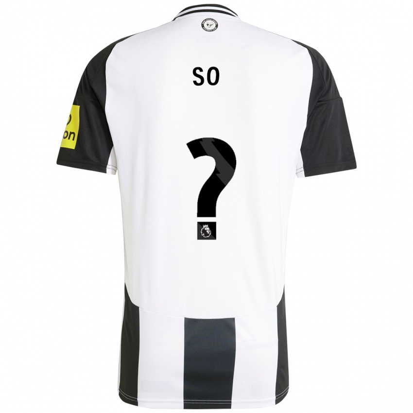 Bambino Maglia Fabio So #0 Bianco Nero Kit Gara Home 2024/25 Maglietta