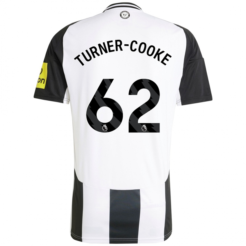 Bambino Maglia Jay Turner-Cooke #62 Bianco Nero Kit Gara Home 2024/25 Maglietta