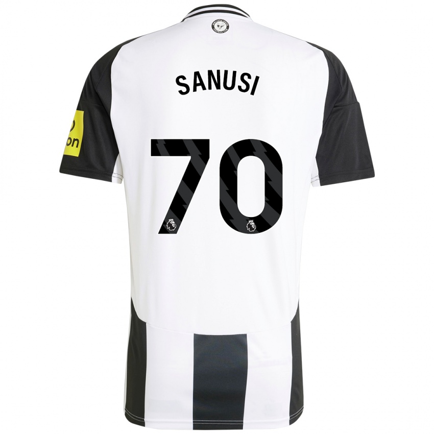 Bambino Maglia Trevan Sanusi #70 Bianco Nero Kit Gara Home 2024/25 Maglietta