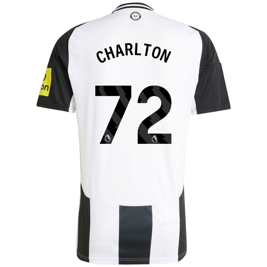 Bambino Maglia Dylan Charlton #72 Bianco Nero Kit Gara Home 2024/25 Maglietta