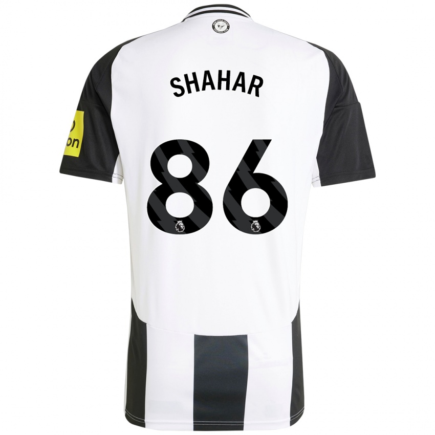 Bambino Maglia Leo Shahar #86 Bianco Nero Kit Gara Home 2024/25 Maglietta