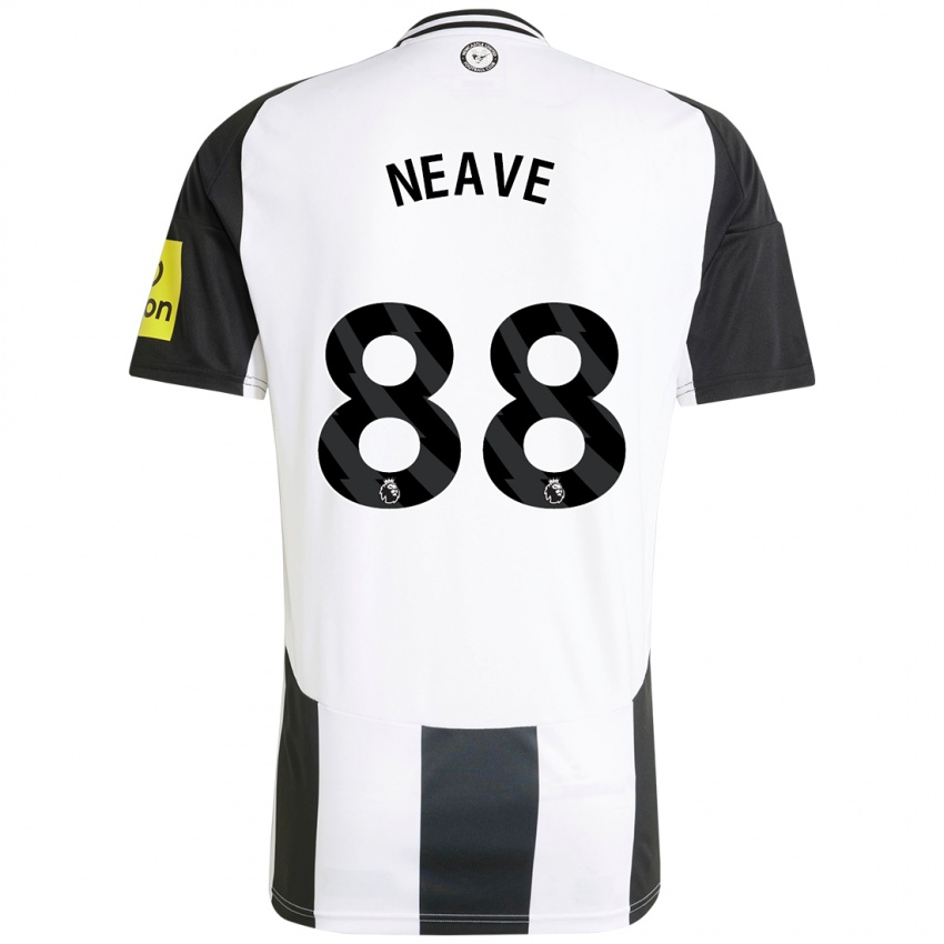 Bambino Maglia Sean Neave #88 Bianco Nero Kit Gara Home 2024/25 Maglietta