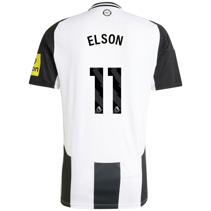 Bambino Maglia Kacie Elson #11 Bianco Nero Kit Gara Home 2024/25 Maglietta