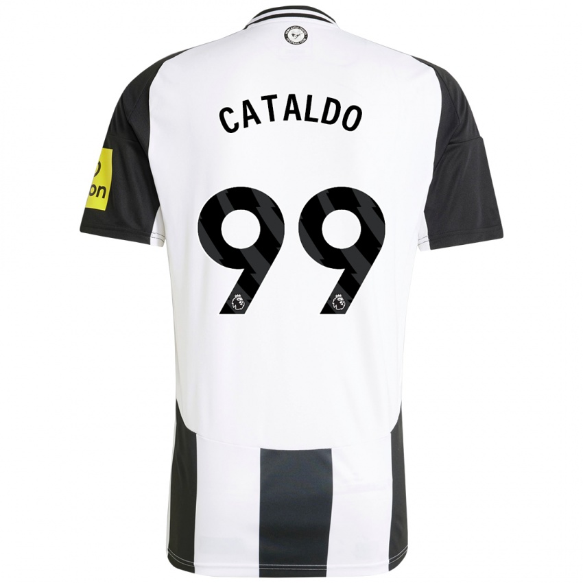 Bambino Maglia Lia Cataldo #99 Bianco Nero Kit Gara Home 2024/25 Maglietta