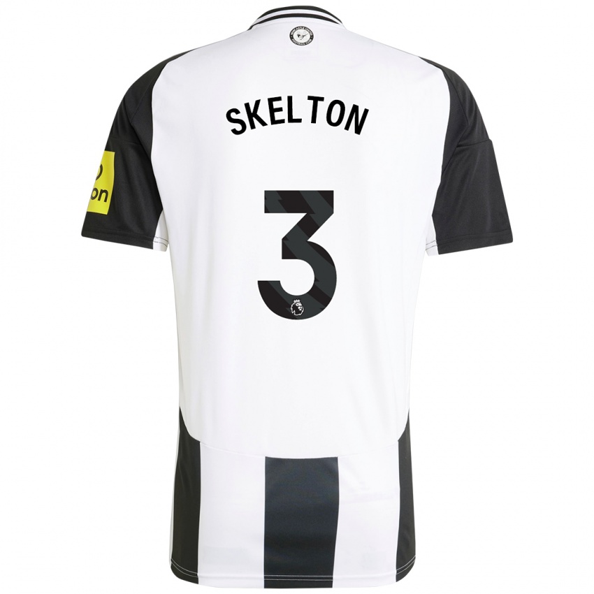 Bambino Maglia Keira Skelton #3 Bianco Nero Kit Gara Home 2024/25 Maglietta