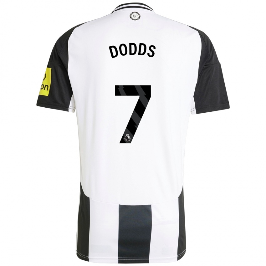 Bambino Maglia Tyler Dodds #7 Bianco Nero Kit Gara Home 2024/25 Maglietta