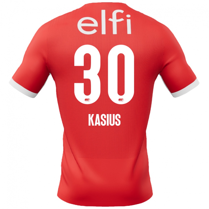 Bambino Maglia Denso Kasius #30 Rosso Bianco Kit Gara Home 2024/25 Maglietta