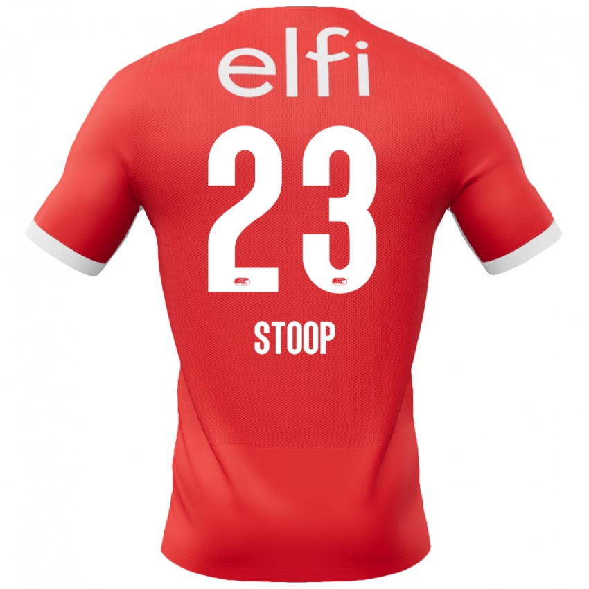 Bambino Maglia Maudy Stoop #23 Rosso Bianco Kit Gara Home 2024/25 Maglietta