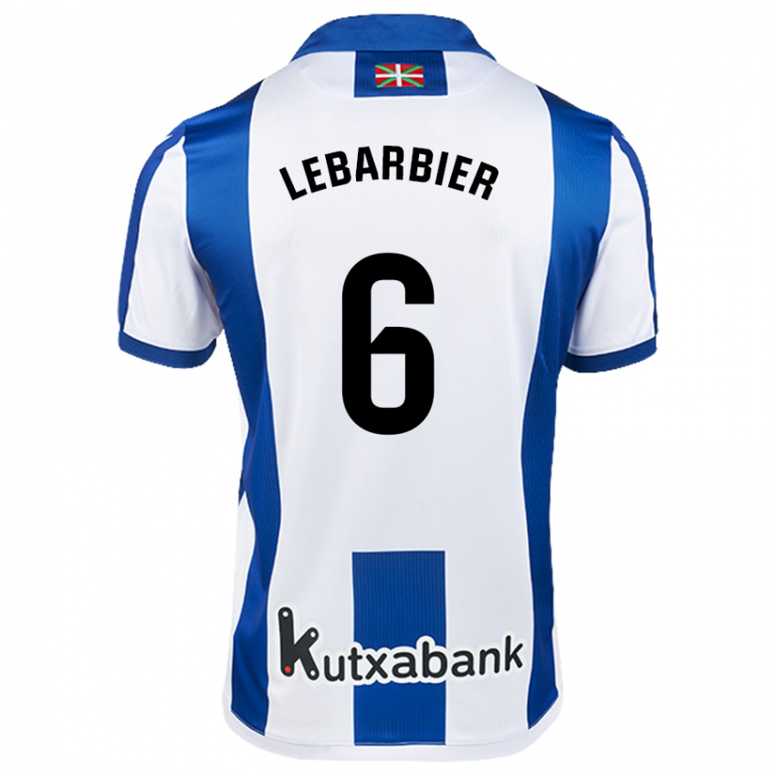 Bambino Maglia Alex Lebarbier #6 Bianco Blu Kit Gara Home 2024/25 Maglietta