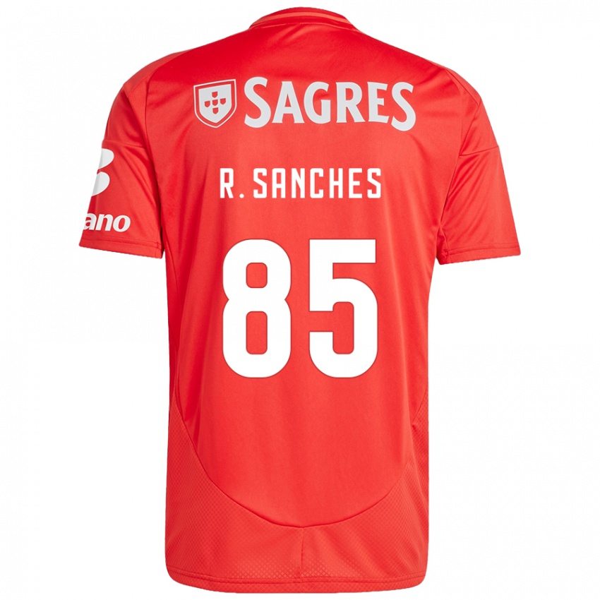 Bambino Maglia Renato Sanches #85 Rosso Bianco Kit Gara Home 2024/25 Maglietta