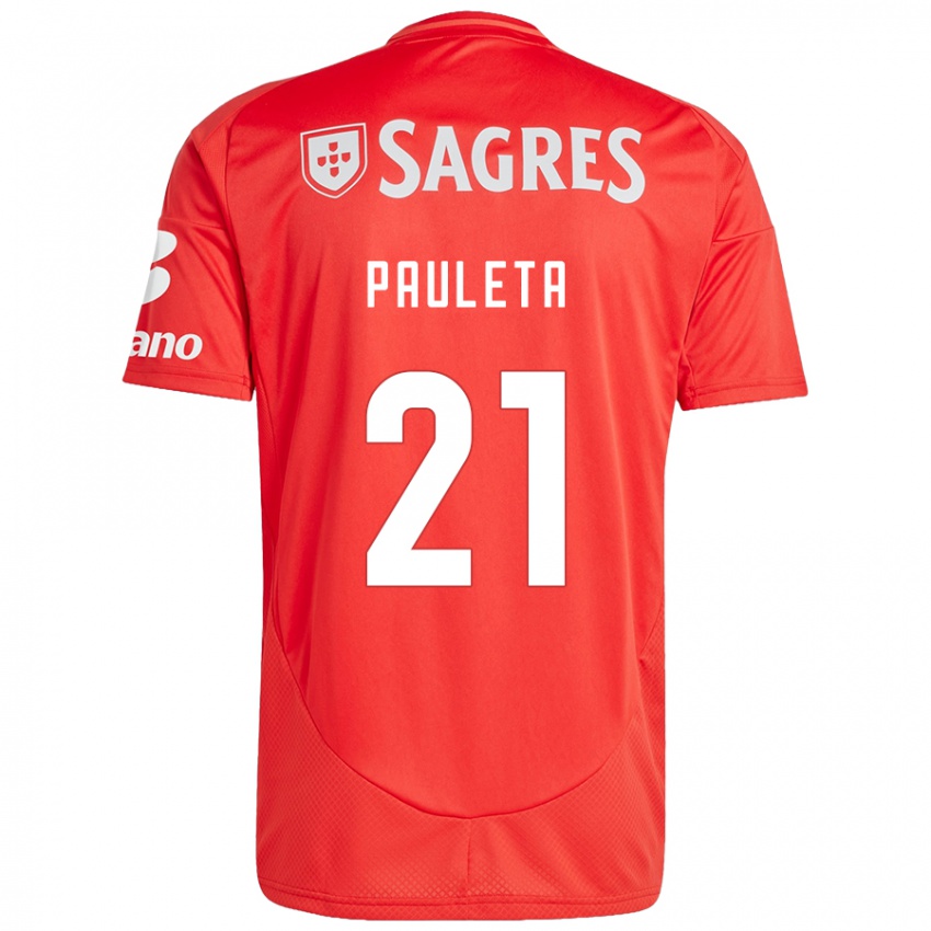 Bambino Maglia Pauleta #21 Rosso Bianco Kit Gara Home 2024/25 Maglietta