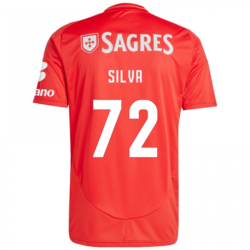 Bambino Maglia Matilde Silva #72 Rosso Bianco Kit Gara Home 2024/25 Maglietta