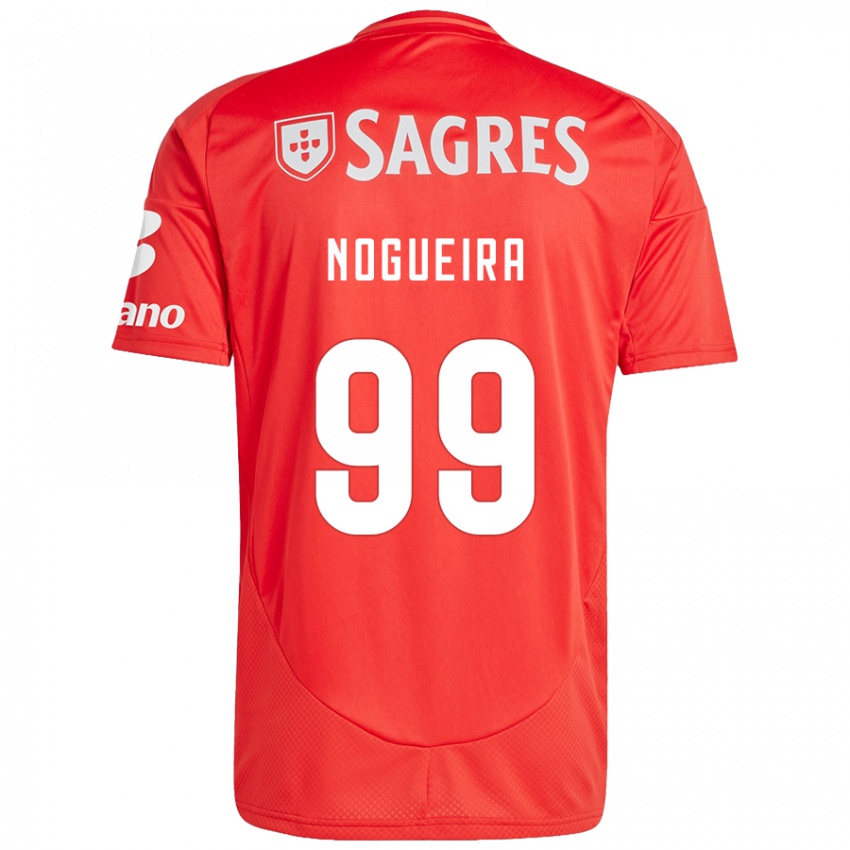 Bambino Maglia Beatriz Nogueira #99 Rosso Bianco Kit Gara Home 2024/25 Maglietta