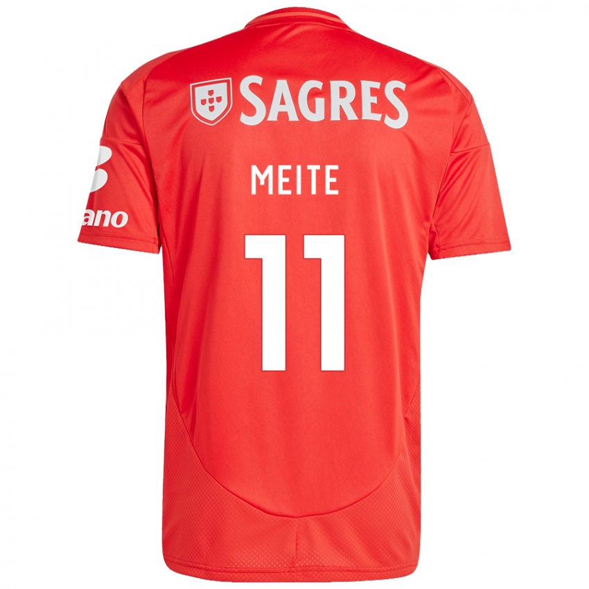 Bambino Maglia Soualiho Meite #11 Rosso Bianco Kit Gara Home 2024/25 Maglietta